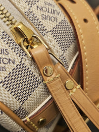 Louis Vuitton Boite Chapeau Souple PM Crossbody Bag in the beautiful Damier Azur