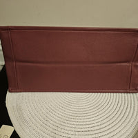 🌸 Christian Dior Medium Leather Book Tote – Dark Mauve | Entrupy COA 🌸