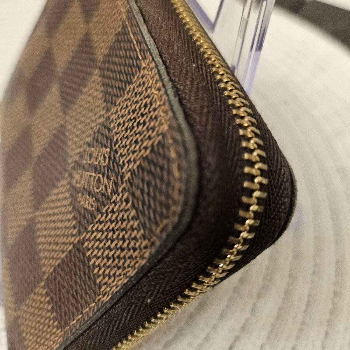 Louis Vuitton Damier Ebene Zippy Coin Purse Wallet