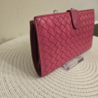 💗 Bottega Veneta Intrecciato Leather Long Wallet | Made in Italy