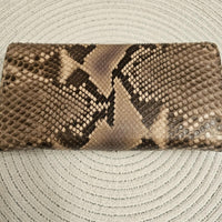 Gucci Python Continental Wallet w/ Crystal GG Logo | Box & Dustbag