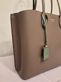 Kate Spade New York All Day Large Leather Tote | Taupe & Sage Green