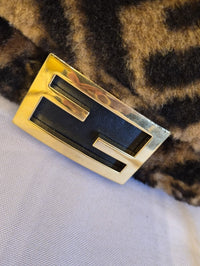 Fendi Mini Baguette – FF Shearling