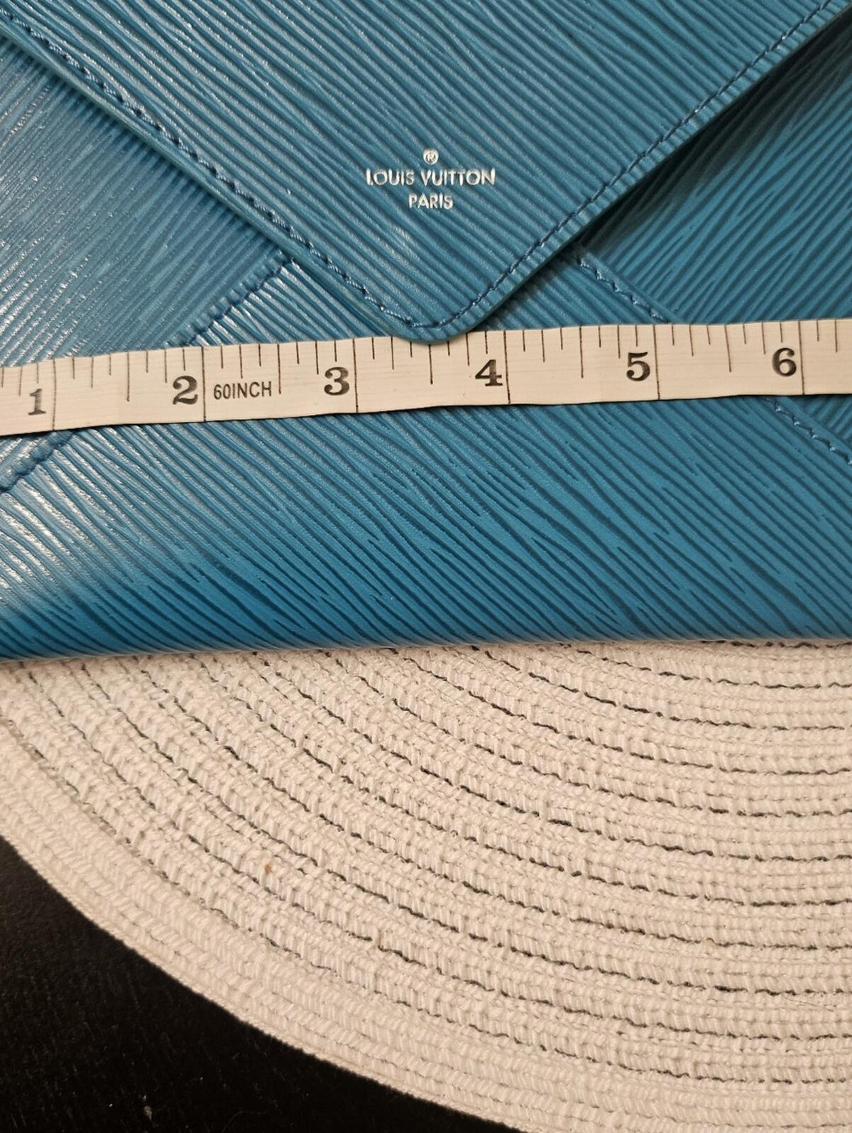 Louis Vuitton Epi Pochette Kirigami Large Envelope Pouch Teal