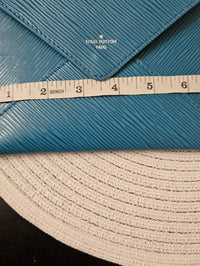 Louis Vuitton Epi Pochette Kirigami Large Envelope Pouch Teal