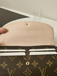 Louis Vuitton Emilie Wallet Monogram Rose Ballerine