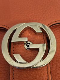 Gucci Interlocking G Dollar Calf Bag - Sun Orange