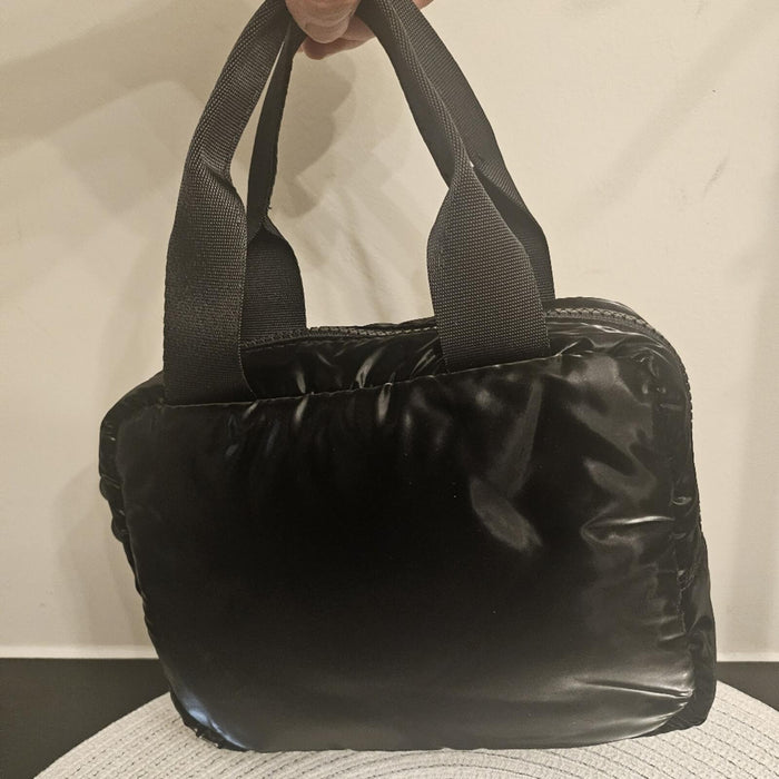 CHANEL Black Nylon Toiletry Pouch With Handles