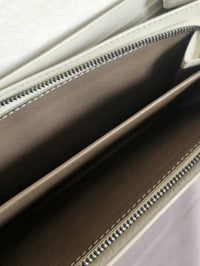 Bottega Veneta Intrecciato Continental Wallet – Ivory
