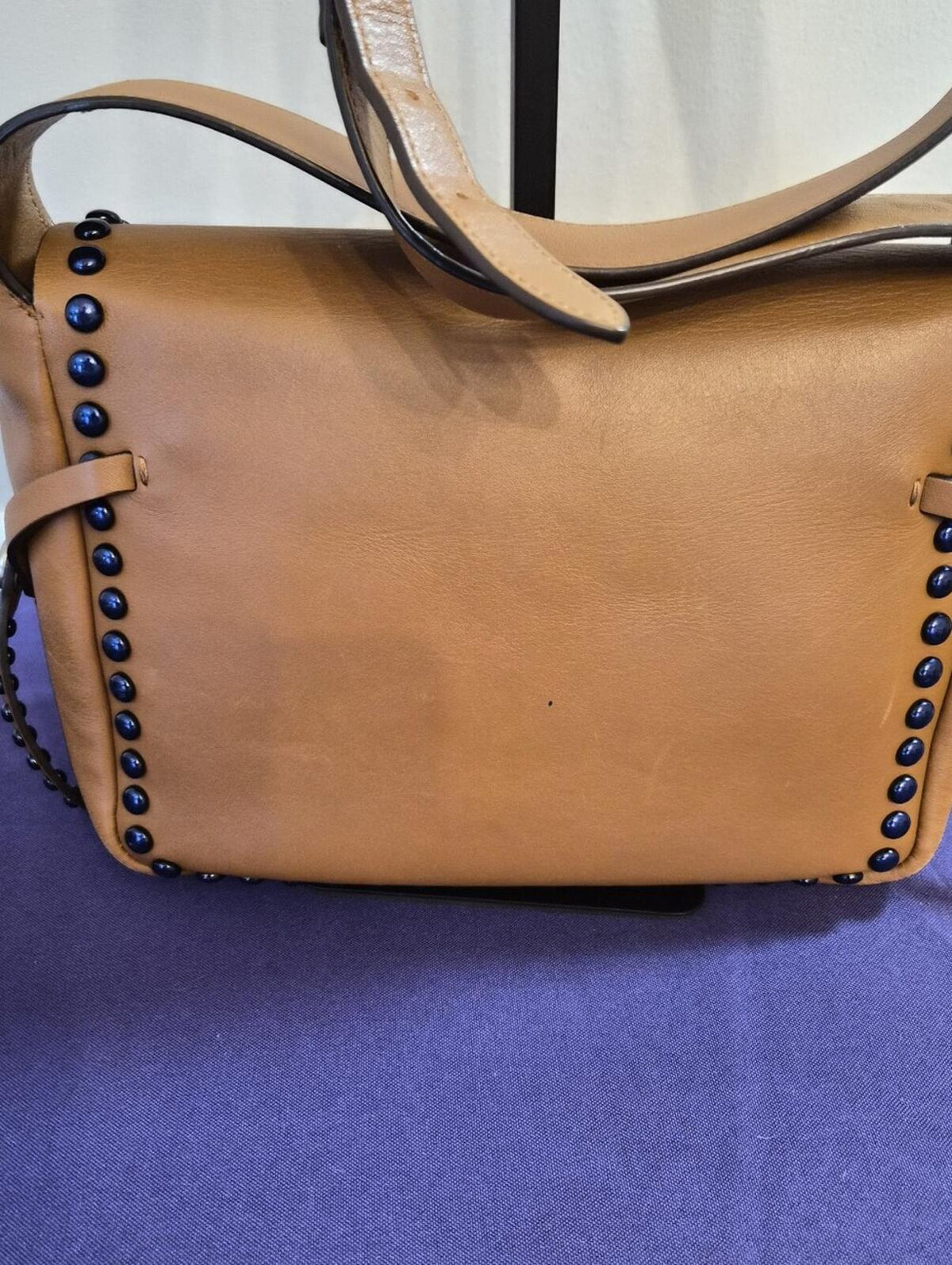 Coach Studded Messenger / Crossbody Bag 🤎💙