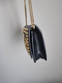 Authentic Fendi Black Studded Wallet On Chain Crossbody Bag Rare Entrupy COA
