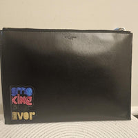 Saint Laurent Leather Zip Pouch / Document Holder