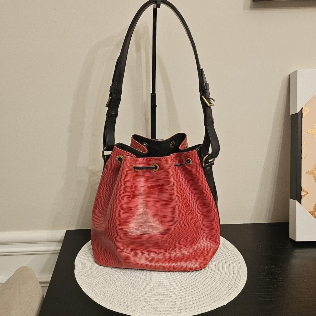 Louis Vuitton Epi Noe Red Bucket Bag