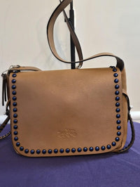 Coach Studded Messenger / Crossbody Bag 🤎💙