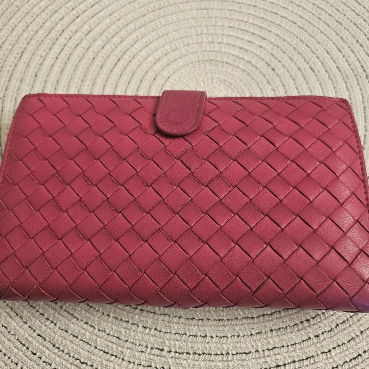 💗 Bottega Veneta Intrecciato Leather Long Wallet | Made in Italy