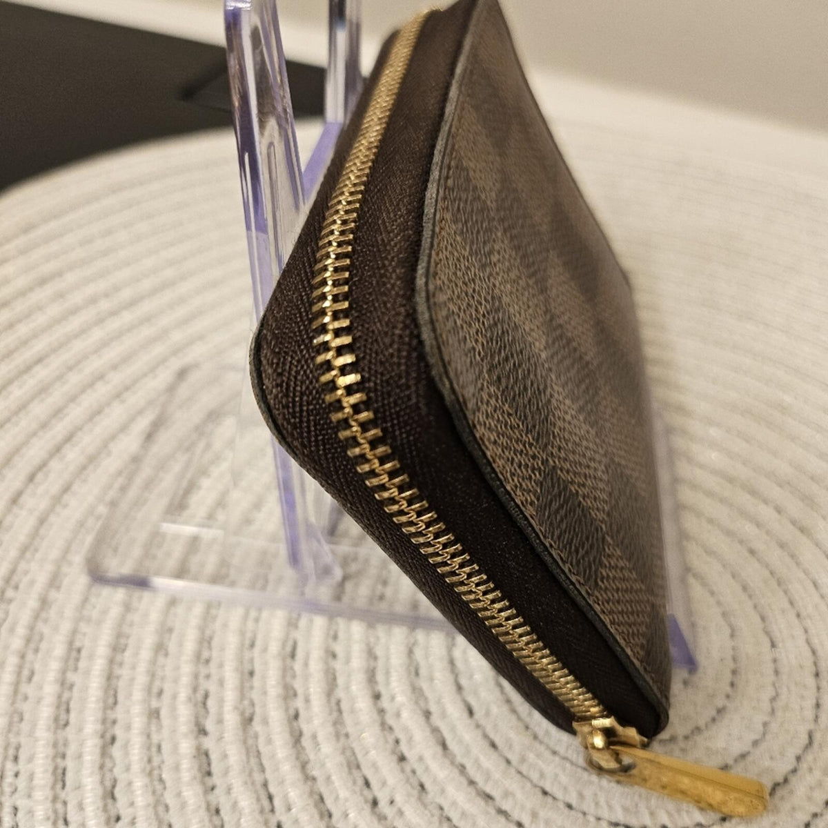 Louis Vuitton Damier Ebene Zippy Coin Purse Wallet