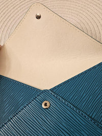 Louis Vuitton Epi Pochette Kirigami Large Envelope Pouch Teal