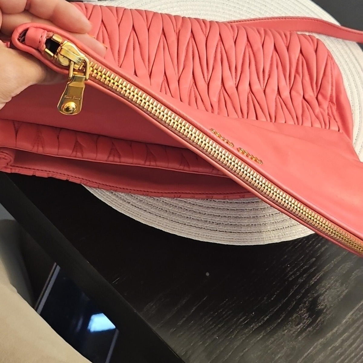 Miu Miu Pink Quilted Women's Bag