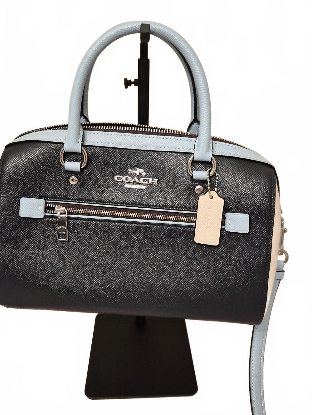 Coach Rowan Satchel Signature Canvas & Leather Crossbody | Receipt Included