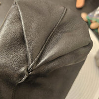 Saint Laurent Black Leather Teddy Bucket Bag