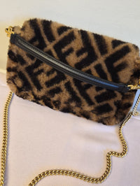 Fendi Mini Baguette – FF Shearling