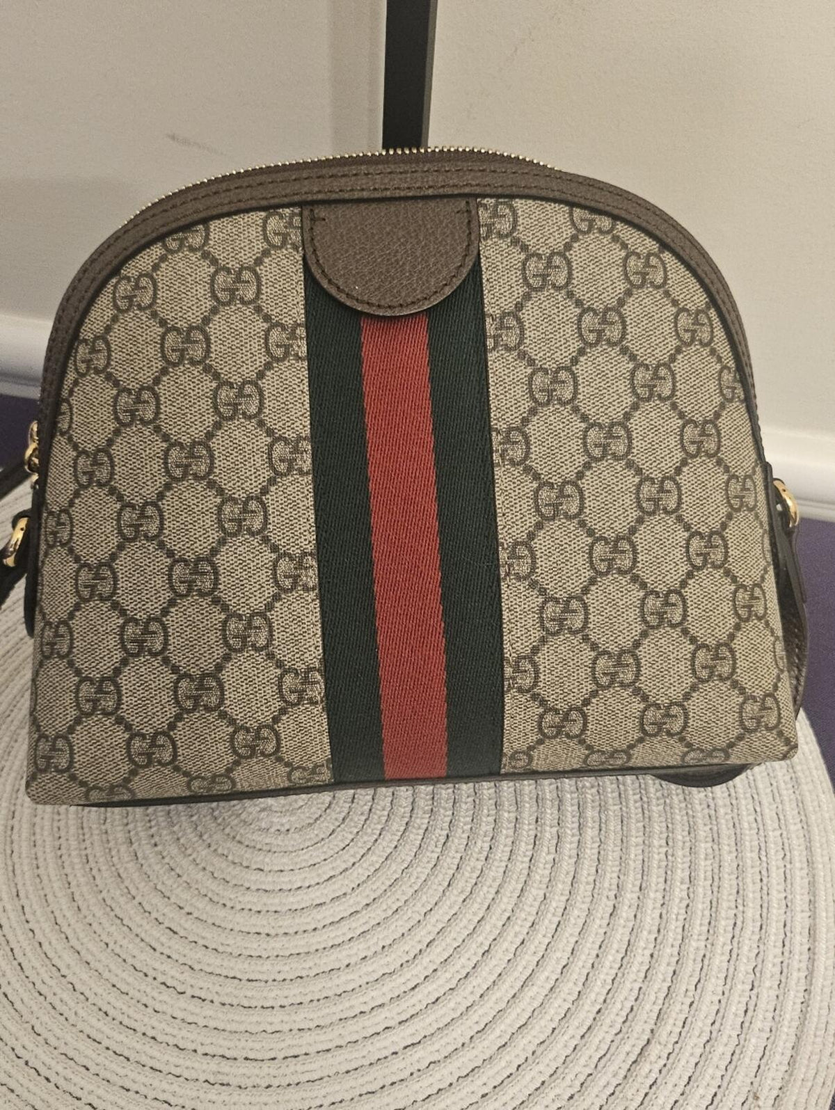 Gucci Ophidia GG Supreme Small Dome Crossbody