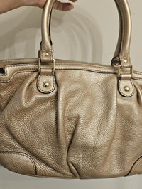 Gucci Sukey Tote Pebbled Leather w/ Strap & GG Charm