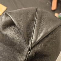 Saint Laurent Black Leather Teddy Bucket Bag