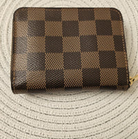 Louis Vuitton Damier Ebene Zippy Coin Purse Wallet