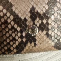 Gucci Python Continental Wallet w/ Crystal GG Logo | Box & Dustbag