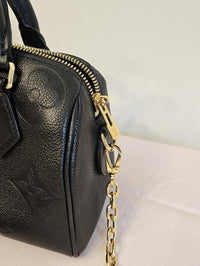 Louis Vuitton Speedy 20 Bandoulière Black Empreinte Microchipped