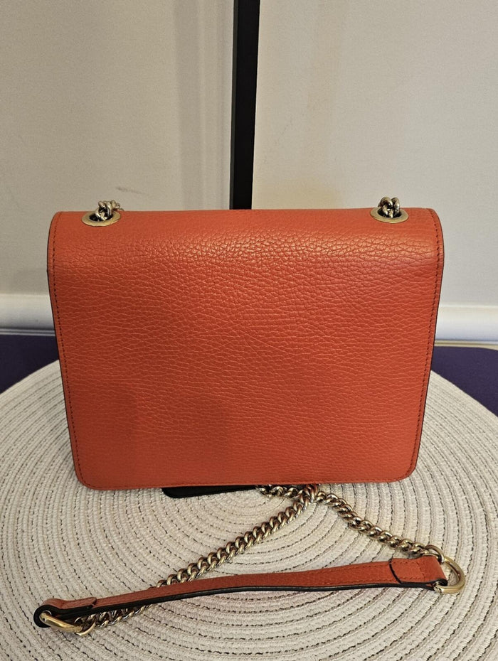 Gucci Interlocking G Dollar Calf Bag - Sun Orange