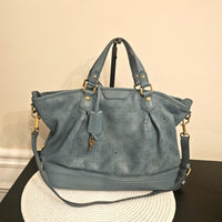 Louis Vuitton Mahina Cirrus PM Tote in Blue – Strap, Lock & Key, Dustbag, COA
