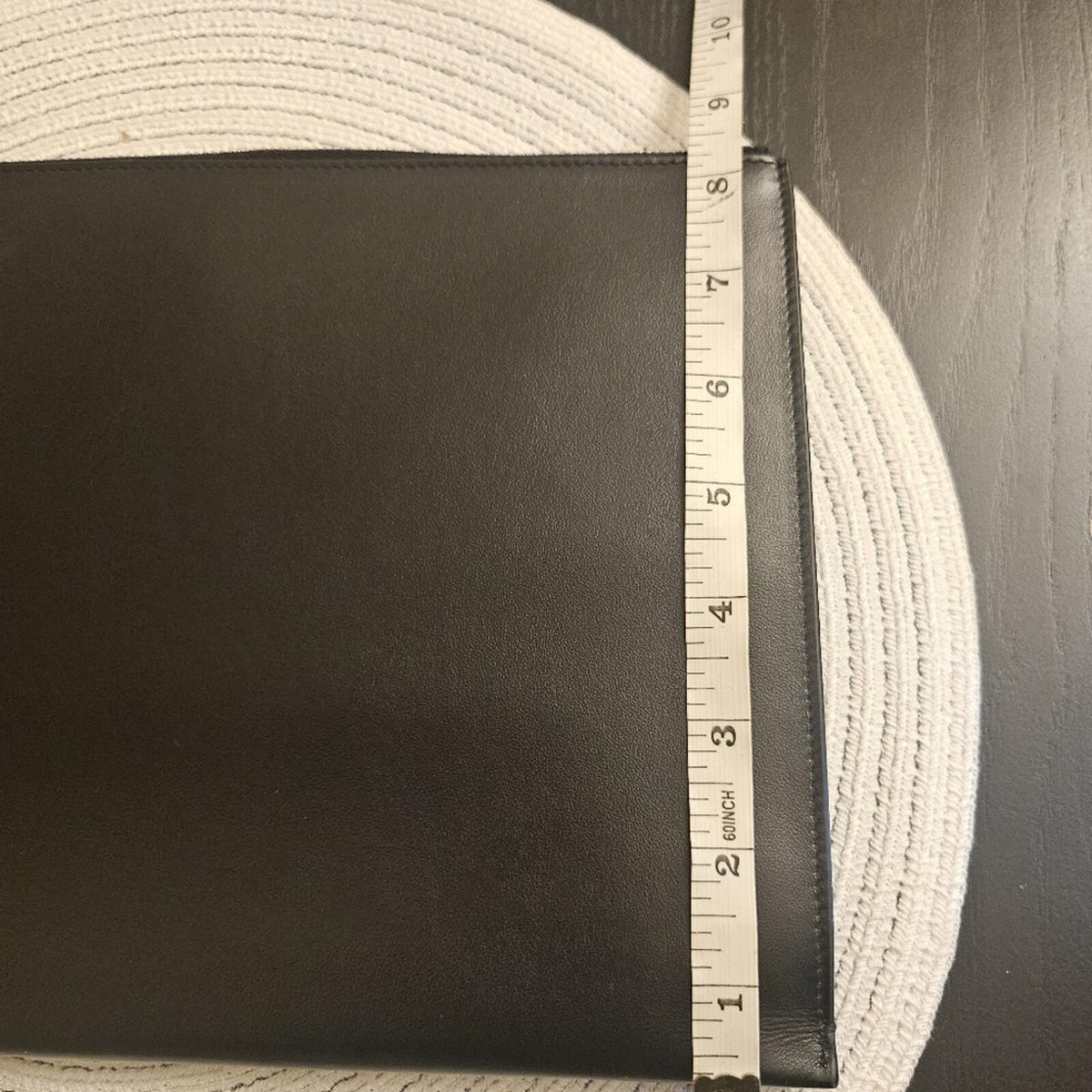 Saint Laurent Leather Zip Pouch / Document Holder