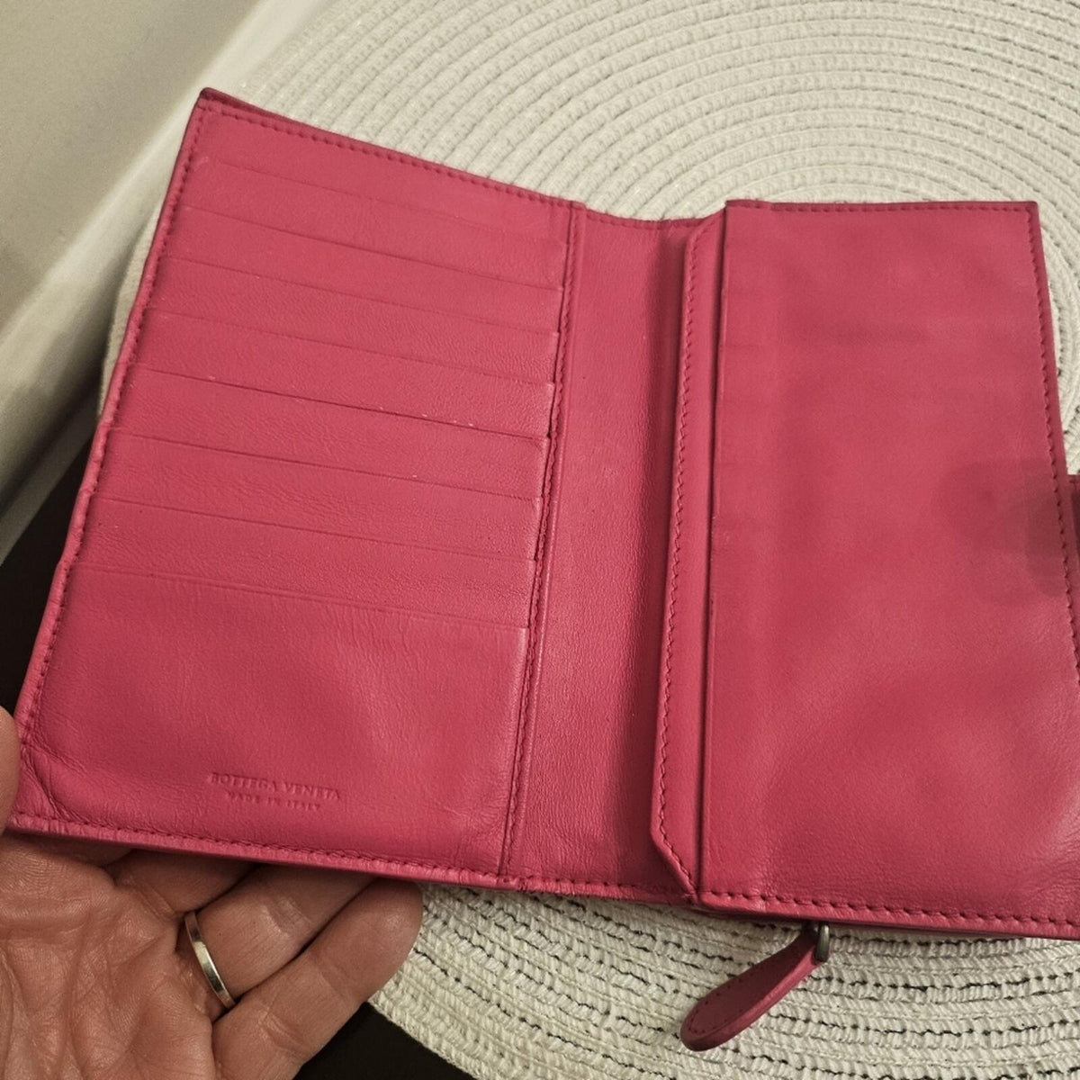 💗 Bottega Veneta Intrecciato Leather Long Wallet | Made in Italy
