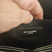 Saint Laurent Leather Zip Pouch / Document Holder