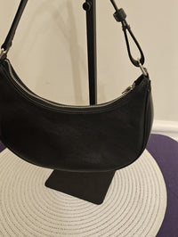AUTHENTIC Celine Ava Bag in Smooth Calfskin - Black with White Logo