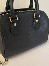 Louis Vuitton Speedy 20 Bandoulière Black Empreinte Microchipped