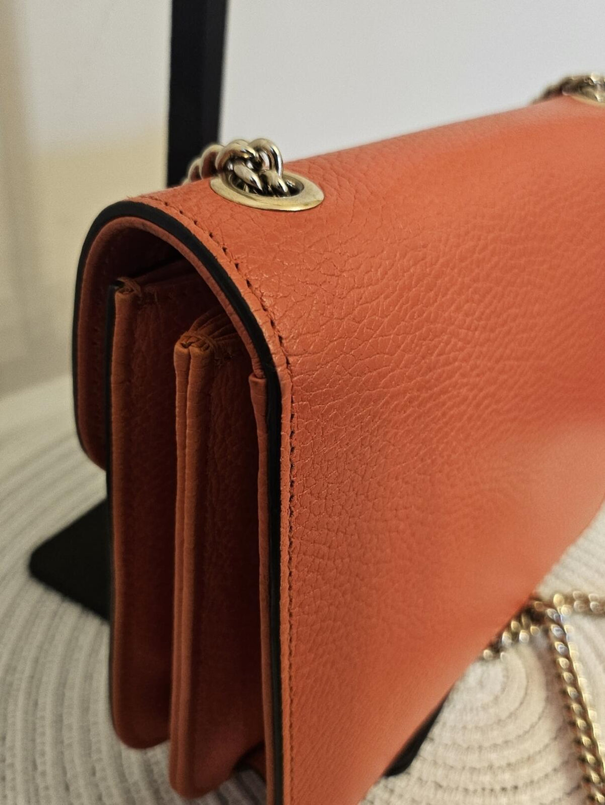 Gucci Interlocking G Dollar Calf Bag - Sun Orange