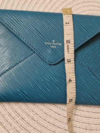 Louis Vuitton Epi Pochette Kirigami Large Envelope Pouch Teal