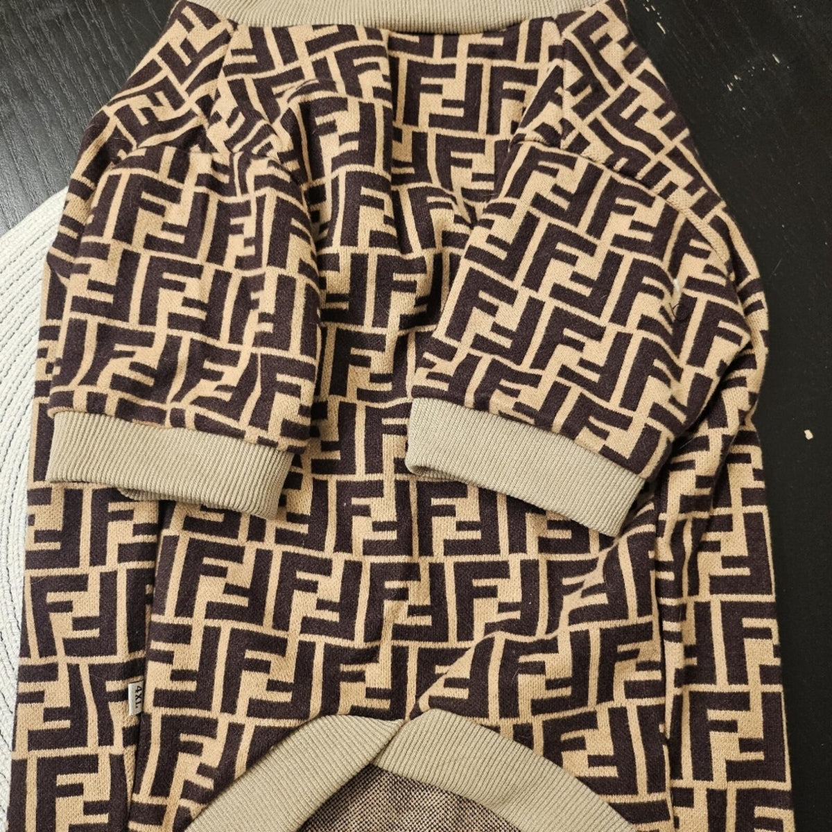 Monogram Dog Sweater 🐶 (Best for 40-65 lbs)