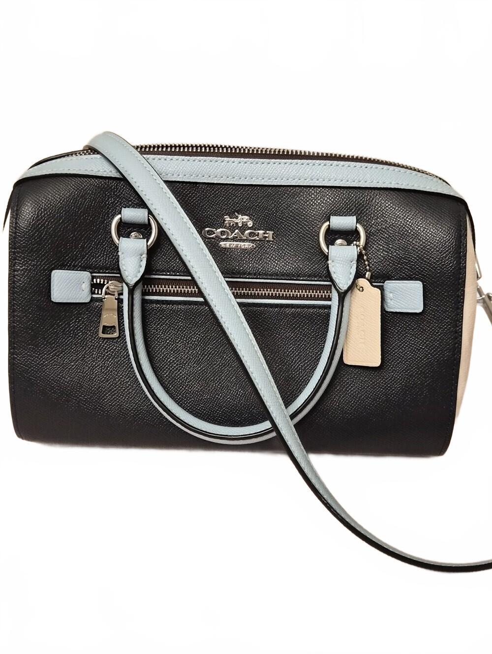 Coach Rowan Satchel Signature Canvas & Leather Crossbody | Receipt Included