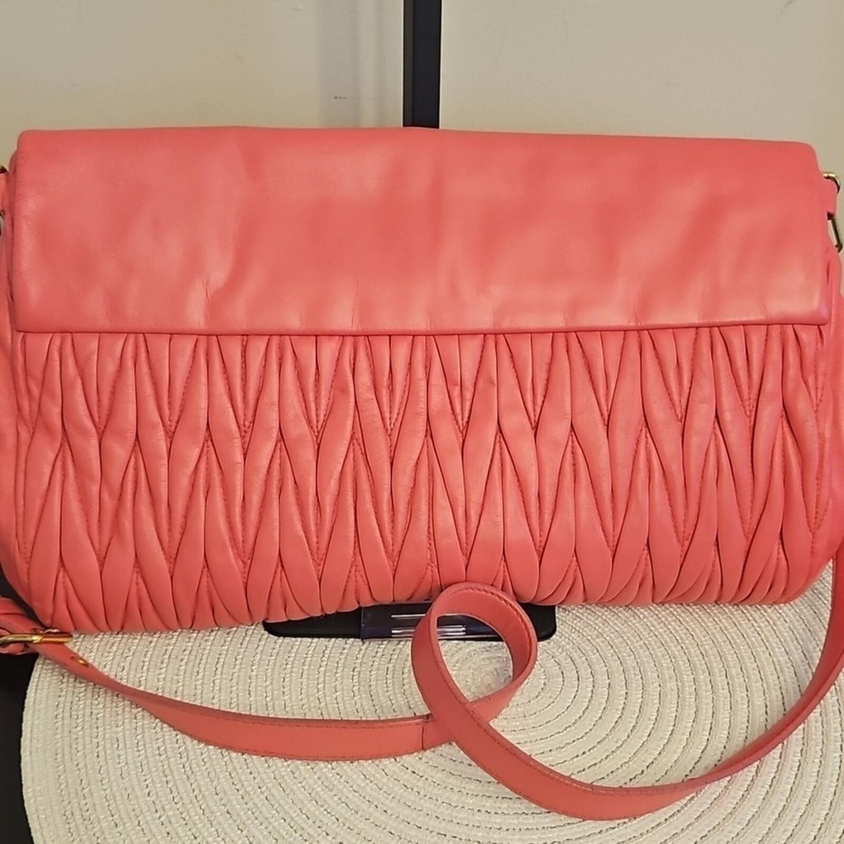 Miu Miu Pink Quilted Women's Bag