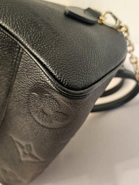 Louis Vuitton Speedy 20 Bandoulière Black Empreinte Microchipped