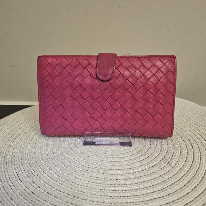 💗 Bottega Veneta Intrecciato Leather Long Wallet | Made in Italy