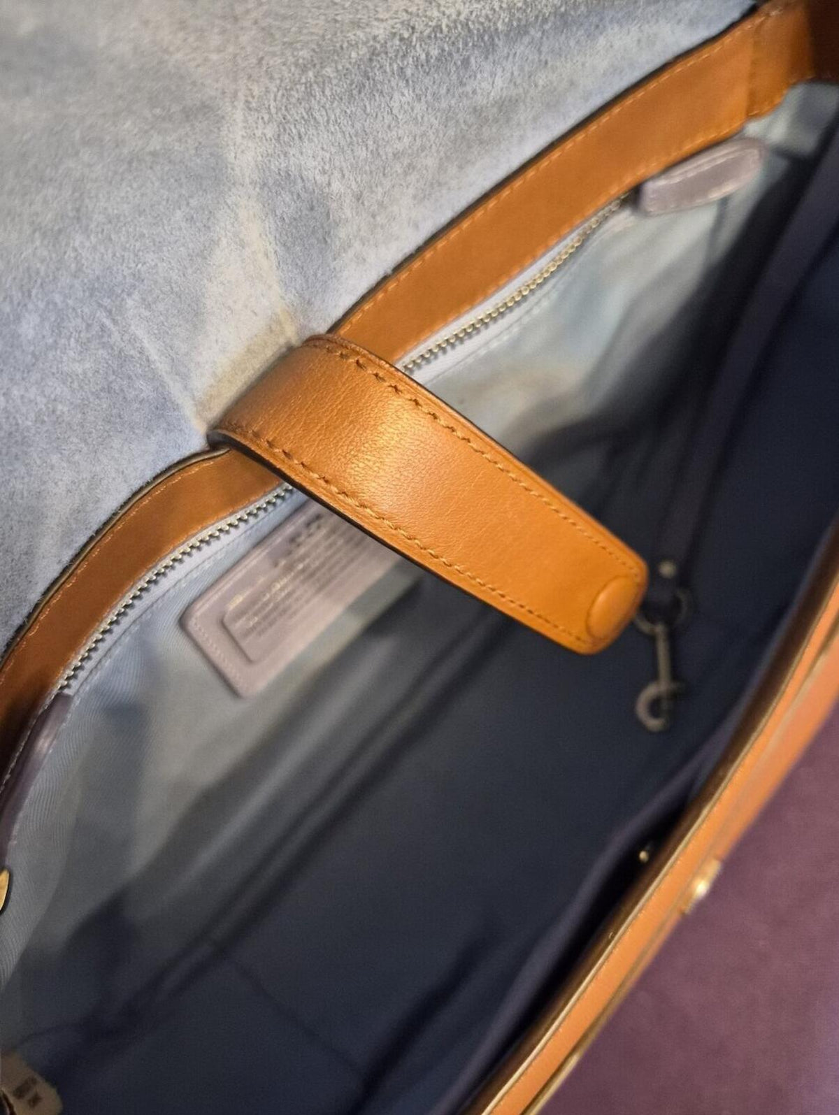 Coach Studded Messenger / Crossbody Bag 🤎💙