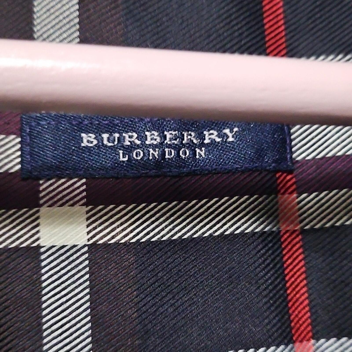 Burberry Classic Black and White Plaid Men's Shirt