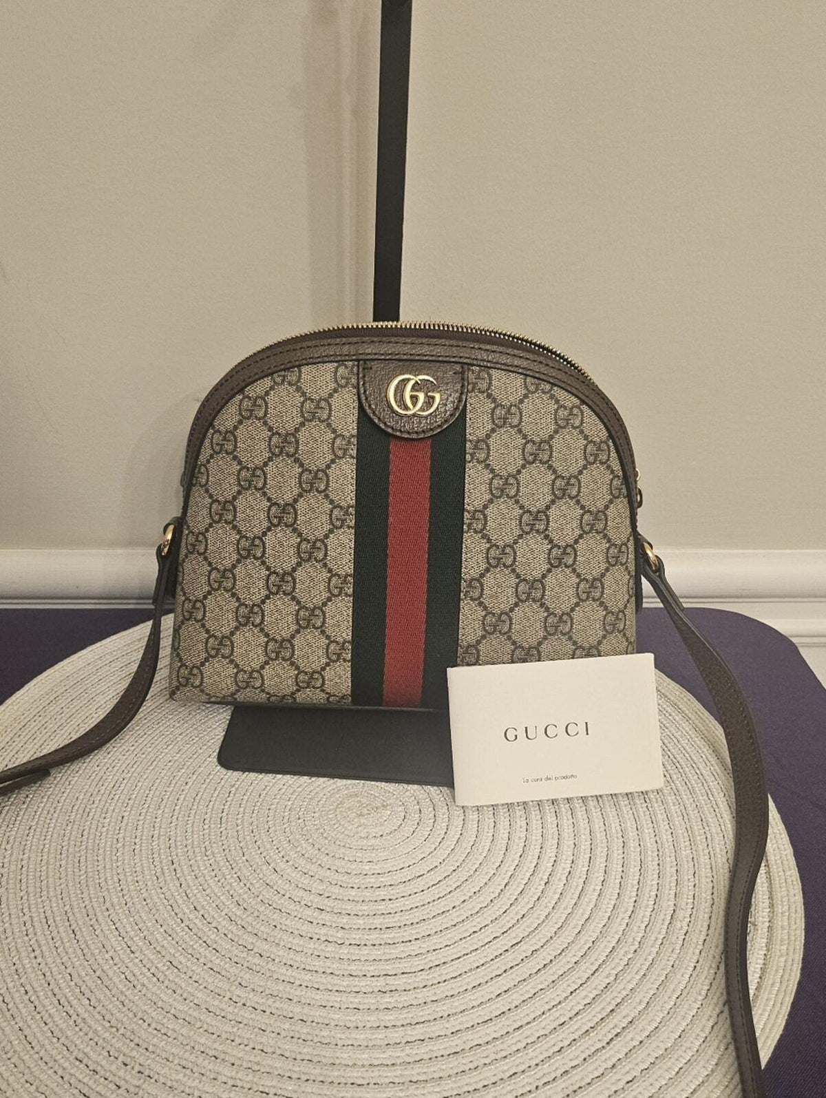 Gucci Ophidia GG Supreme Small Dome Crossbody