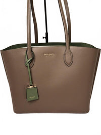 Kate Spade New York All Day Large Leather Tote | Taupe & Sage Green