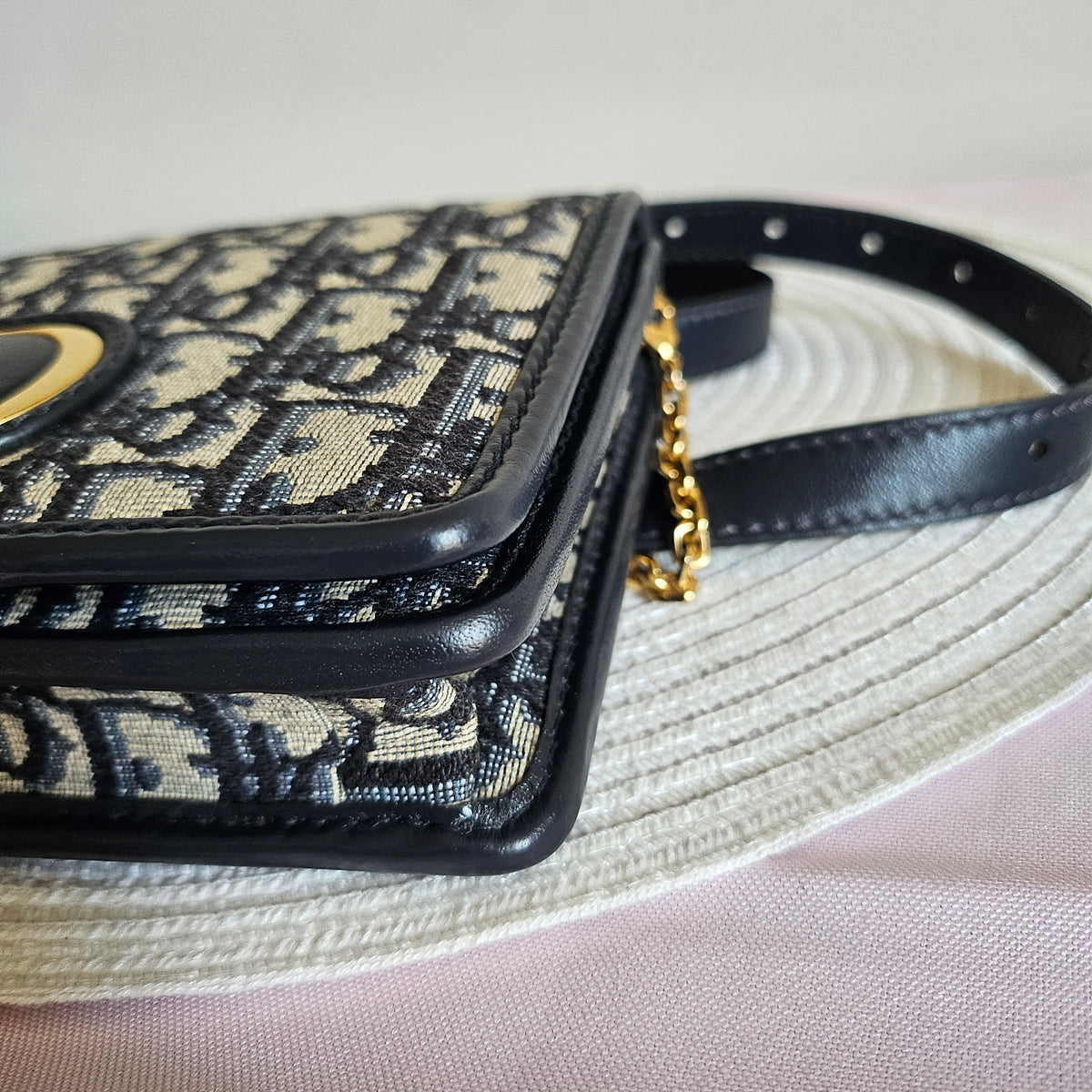 Dior Oblique 30 Montaigne Belt Chain Pouch Bag
